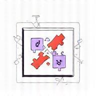 Icon representing coordination or management